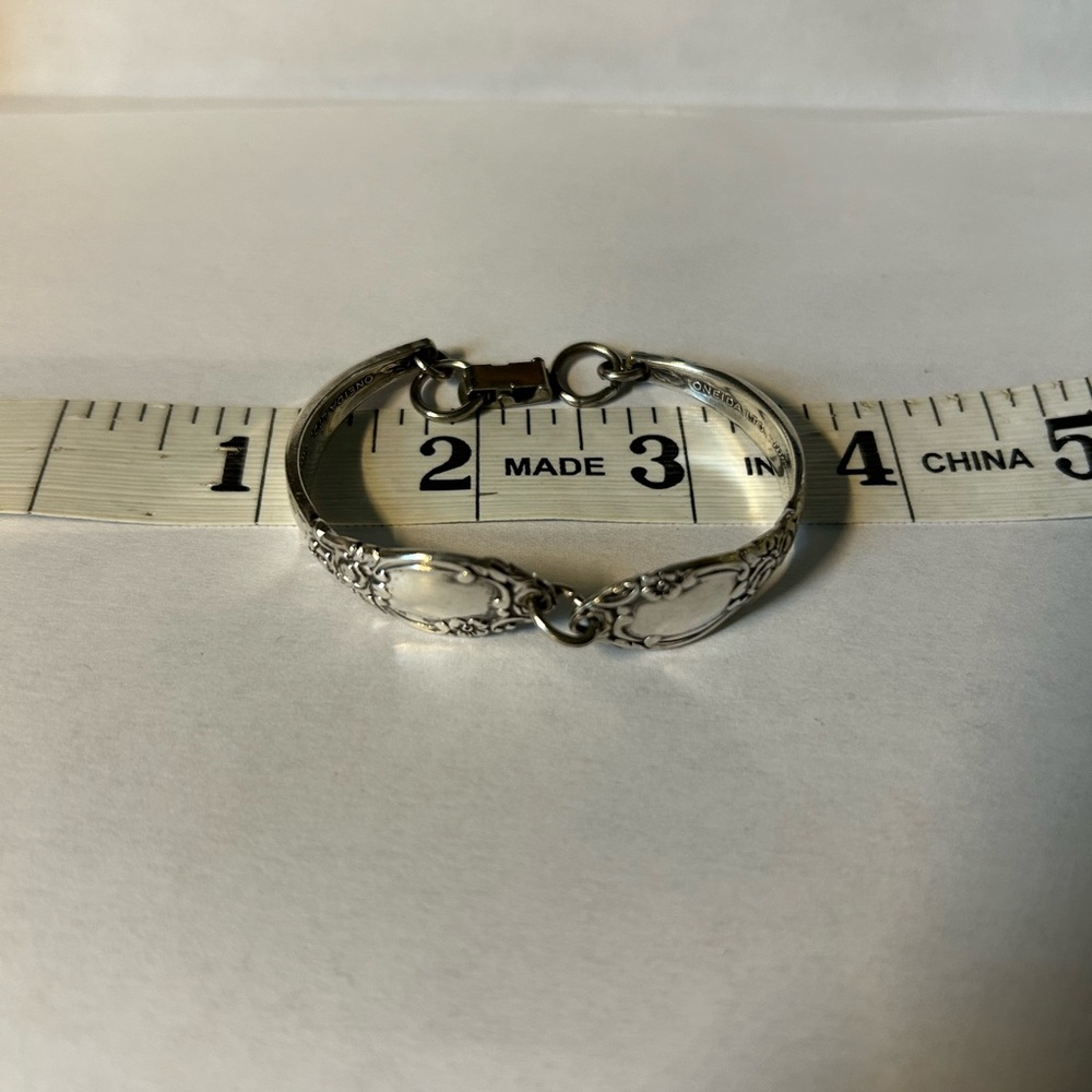 Silver Vintage-Style Bracelet from Oneida flatware